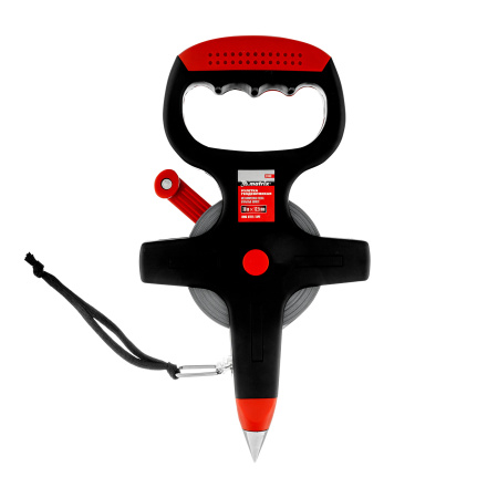 Рулетка геодезическая, 30 м х 12,5 мм, металлическая лента, открытый корпус Matrix цена