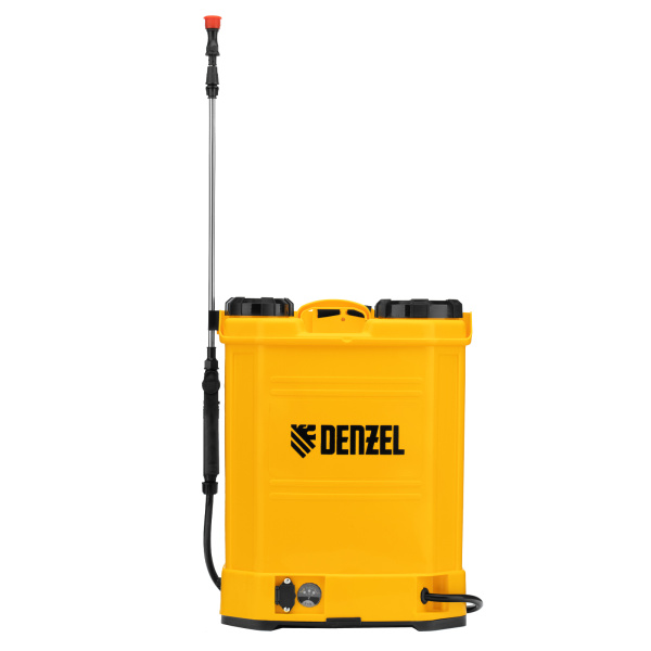 Опрыскиватель ранцевый аккумуляторный D-16LA, 16 л, 12 В, 8 Ач Denzel цена