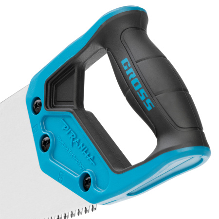 Ножовка по дереву "Piranha", 400 мм, 7-8 TPI, зуб-3D, каленый зуб, двухкомпонентная рукоятка Gross цена