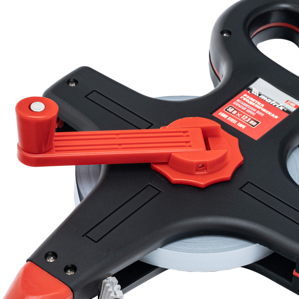 Рулетка геодезическая, 50 м х 12,5 мм, металлическая лента, открытый корпус Matrix цена