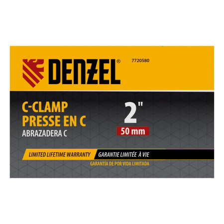 Струбцина G-образная, 2", 50 мм// Denzel цена