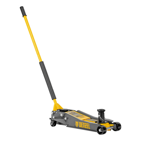 Домкрат гидравлический подкатной, 2/3 т, 98-770 мм, быстрый подъем, низ. подхват, проф, SUV Denzel цена