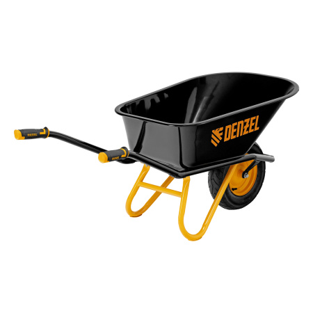 Тачка строительная, усиленная, объем 120 л, 220 кг, колесо 16х4.00-8 Denzel цена