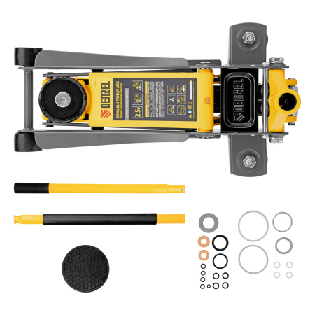 Домкрат гидравлический подкатной, 2,5 т, 85-430 мм, 51252 цена