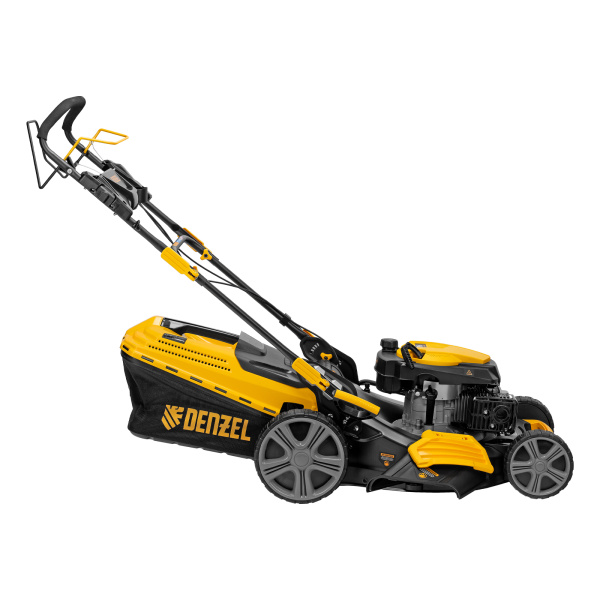 Газонокосилка бензиновая GLD-520SP, 196 куб.см, ширина 52 см, привод, 7 уровней,травосборник 60 л Denzel цена