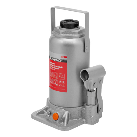 Домкрат гидравлический бутылочный, 16 т, h подъема 230-460 мм Matrix цена