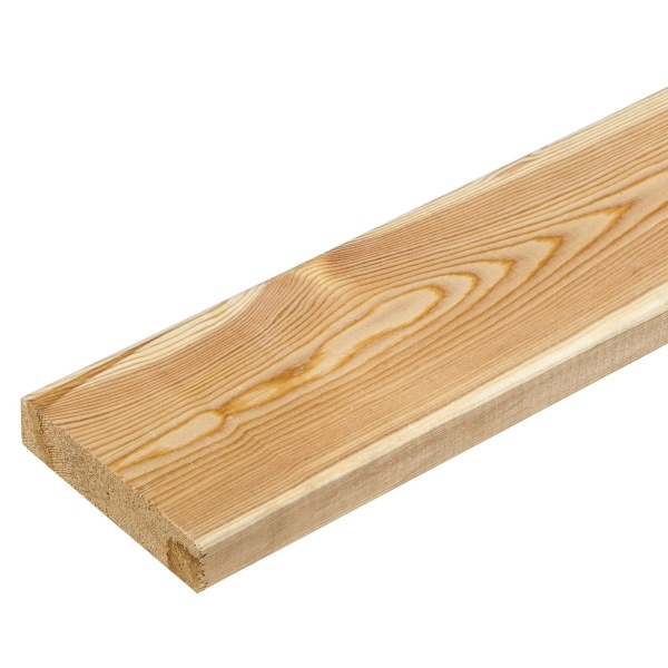 Доска палубная 28х110х4000 мм лиственница сорт БС