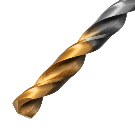 Сверло спиральное по металлу 6 x 93 мм, Р6М5, Golden Tip  Denzel