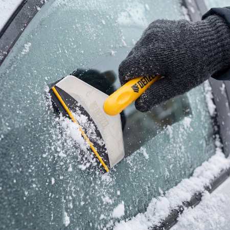 Скребок для удаления льда с водосгоном, усиленный, удлиненный Denzel цена