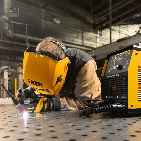 Аппарат инвертор. аргонодуговой сварки ITIG-200 ACDC Mix Pulse, 200 А, ПВ 60% Denzel