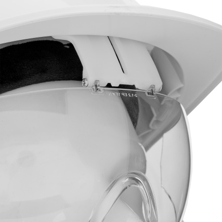 Каска защитная ударопр.«Форвард» (К-05)ABS/PC,комплект со встроен.очк.ОЧК-05 Форвард,белая Denzel цена