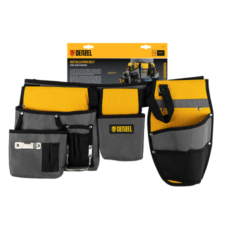 Пояс монтажника, сумки поясные, кобура для шуруповерта Denzel цена