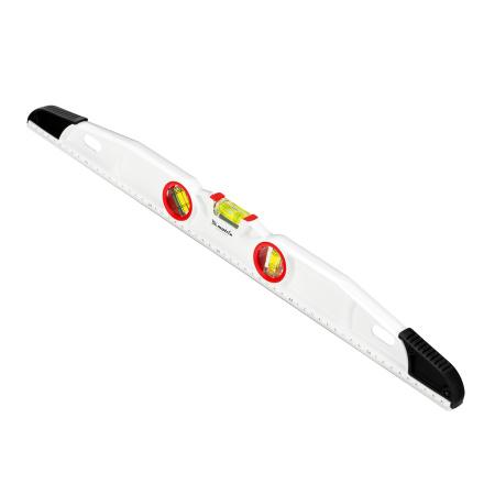 Уровень алюминиевый литой, фрезерованный, 3 глазка, две ударные площадки, 600 мм Matrix цена