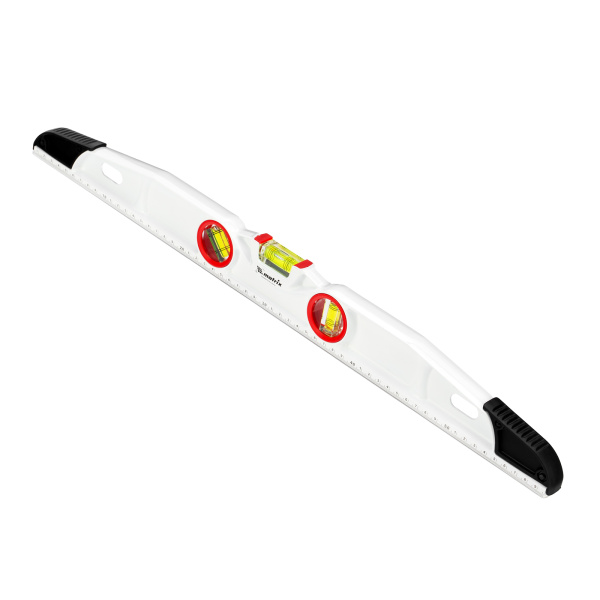 Уровень алюминиевый литой, фрезерованный, 3 глазка, две ударные площадки, 600 мм Matrix цена