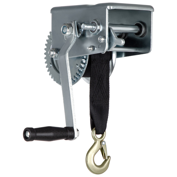 Лебедка шестеренчатая, тяга 0.8 т, ленточная Matrix цена