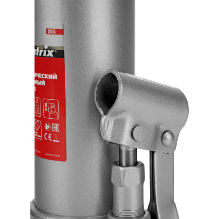 Домкрат гидравлический бутылочный, 6 т, h подъема 216-413 мм Matrix цена