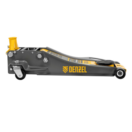 Домкрат гидравлический подкатной, 3 т, 75-500 мм, быстрый подъем, низкий подхват, проф. Denzel цена