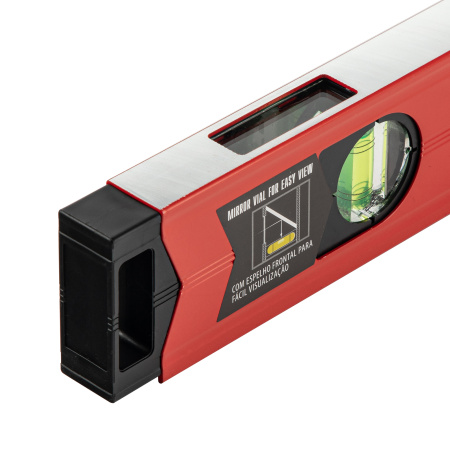 Уровень алюминиевый магнитный, 800 мм, фрезерованный, 3 глазка (1 зеркальный) усиленный Matrix цена