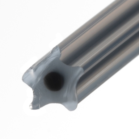 Леска для триммера двухкомпонентная звезда, 2,4мм х 260м, на DIN катушке EXTRA CORD Denzel цена