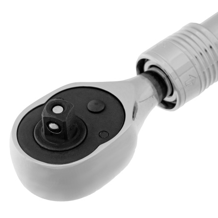 Ключ-трещотка телескопический 1/4", 150-200 мм, CrV, 72 зуба, с быстрым сбросом, хром Gross