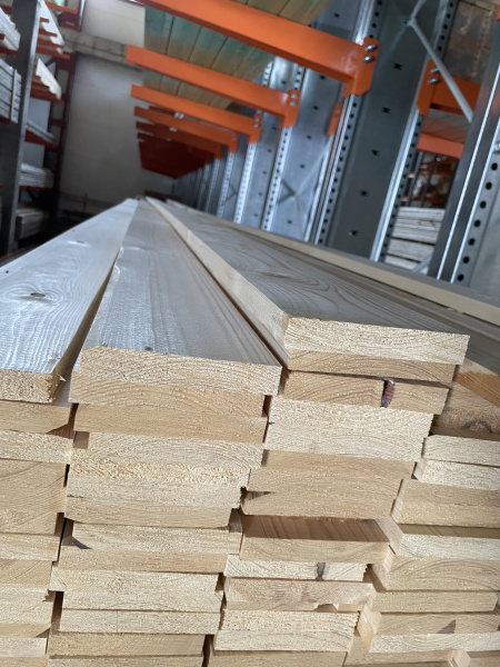 Доска сухая строганная 20х120х6000