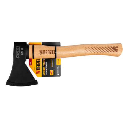 Топор, 600 г, кованый, буковое топорище Denzel цена