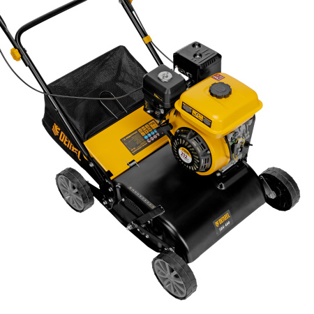 Скарификатор-аэратор бензиновый SAG-400, 212 см3, -15/+10 мм, 40 см Denzel цена