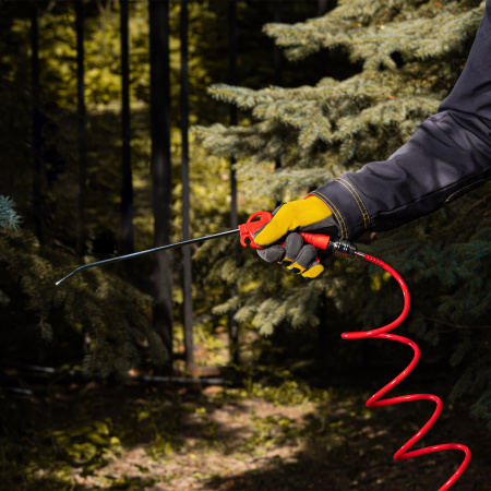 Пистолет продувочный с удлиненным изогнутым соплом, пневматический, 270 мм Matrix цена