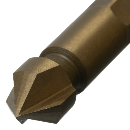 Зенковка конусная под М4, HSS, по металлу, 6-гранный хвостовик Denzel