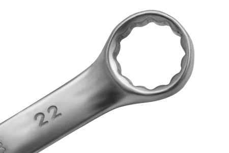 Ключ комбинированный, 22 мм, CrV, матовый хром Matrix