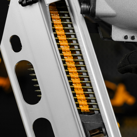 Гвозди для пнев. нейлера (крашен.) длина - 75 мм, диам. - 3,05 мм, 2000 шт. Denzel цена