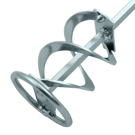 Миксер для красок и штукатурных смесей, 60 х 400 мм, оцинкованный, шестигранный хвостовик 8 мм Denzel цена