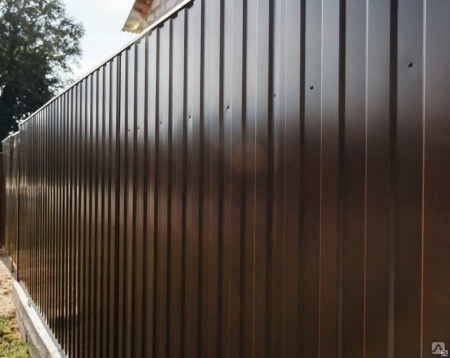 Профнастил С8 коричневый RAL 8017 1200х2000мм