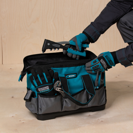 Сумка для инструмента HanD Werker, 26 карманов, дно пластик, наплечный ремень, 400 х 225 х 310 мм Gross цена