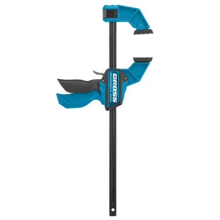 Струбцина реечная, быстрозажимная, пистолетного типа, пошаговый механизм, пластиковый корпус, 300 мм Gross цена