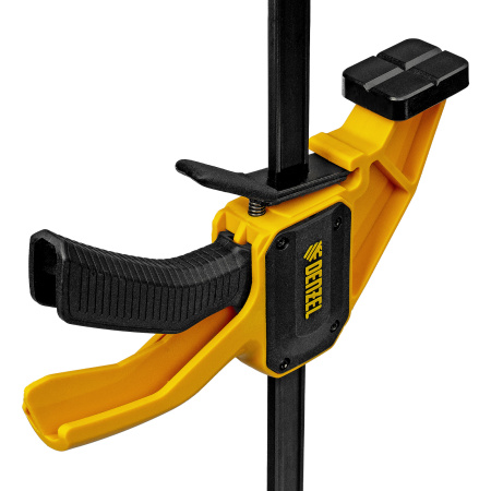 Струбцина F-образная, быстрозажимная, 150 х 80 мм, усиленный нейлоновый корпус Denzel цена