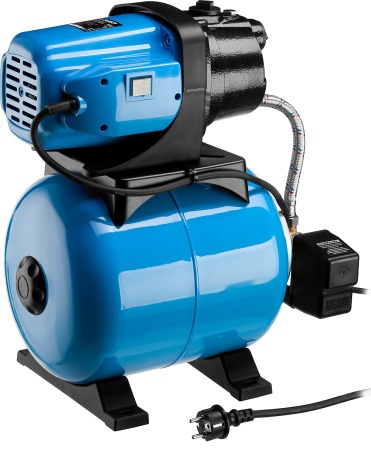 Станция насосная ЗУБР ″Мастер″ М3 автоматическая, 1200 Вт, пропускная способность 63 л/мин, напор 46 м, бак 20 л, корпус из чугуна НАС-М3-1200-Ч