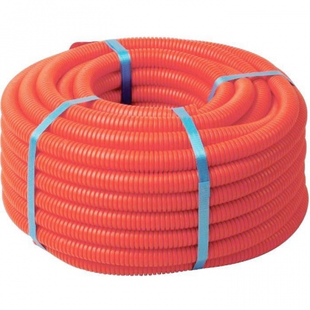 Труба защитная гофрированная Ф32 крас. (50м) 20мм