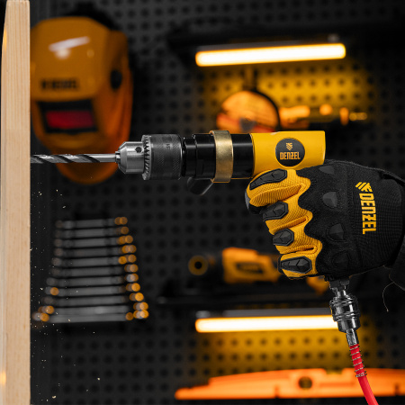 Пневматическая дрель PD500, 500 об/мин, 114 л/мин, 13 мм Denzel цена