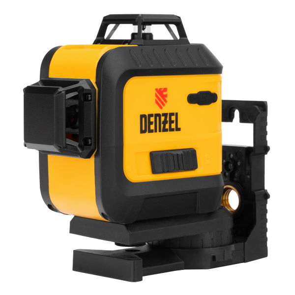 Лазерный уровень мультипризменный LX 360-3 Red, 30 м, 635 нм, аккумулятор Li 2800 мАч, резьба 5/8" Denzel цена