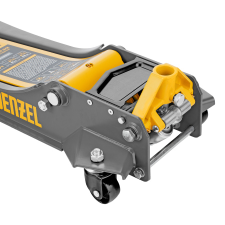 Домкрат гидравлический подкатной, 3 т, 85-610 мм, быстрый подъем, низ. подхват, проф, SUV Denzel цена