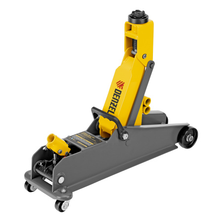 Домкрат гидравлический подкатной с фиксатором, 3 т, 190-532 мм, SUV Denzel цена