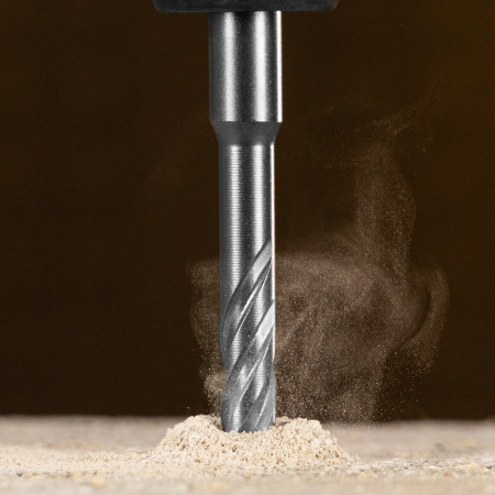 Бур по бетону, цельная крестовая пластина, 8x115 мм, SDS PLUS Denzel