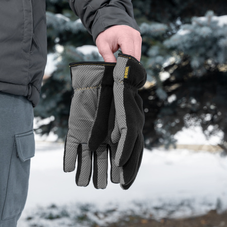 Перчатки универсальные, двойные, ПВХ нанесение, размер 10 Denzel