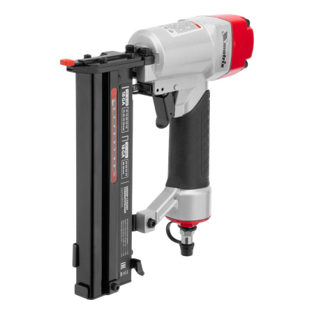 Нейлер-степлер пневматический 2 в 1, гвозди 18GA длина 10-50 мм, скобы 18GA длина 25-40 мм Matrix цена