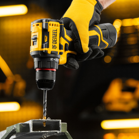 Дрель-шуруповерт аккумуляторная бесщет. CDH-BL-12, Li-Ion, 12 В Denzel