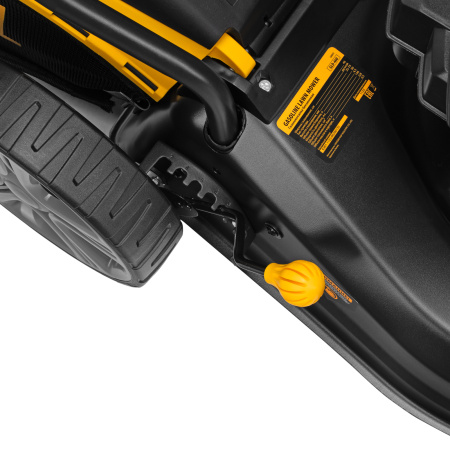 Газонокосилка бензиновая GLD-460, 146 куб.см, ширина 46 см, ручная, 7 уровней, травосборник 50 л Denzel цена