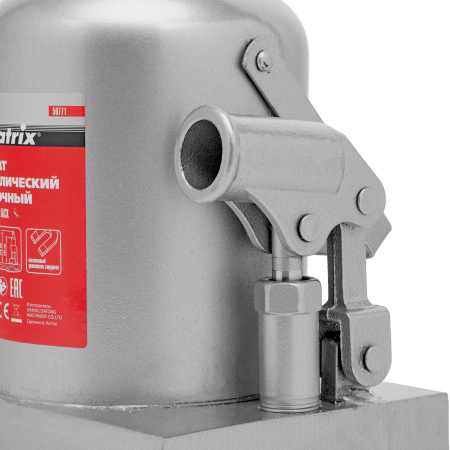 Домкрат гидравлический бутылочный, 30 т, h подъема 244-370 мм Matrix цена