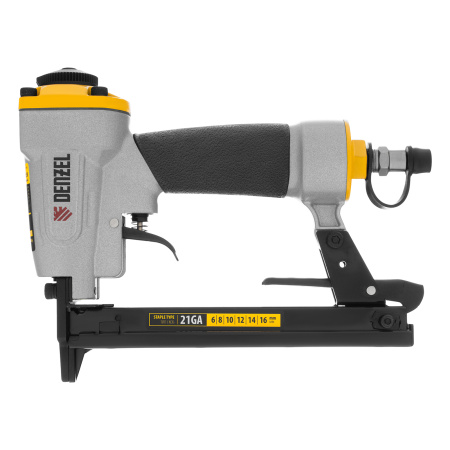 Степлер пневматический PS8016 для прямоугольных скоб 21GA от 6 до 16 мм Denzel цена