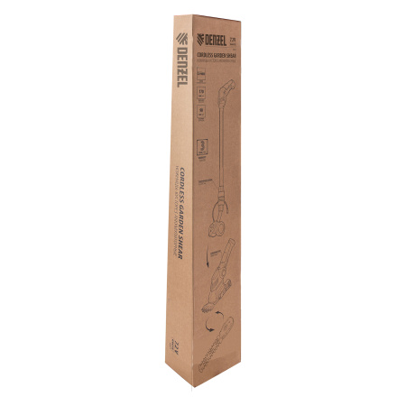 Ножницы-кусторез с телескопической штангой аккумуляторные G801E с акк. 7.2В Li-Ion 1.5 Ач Denzel цена